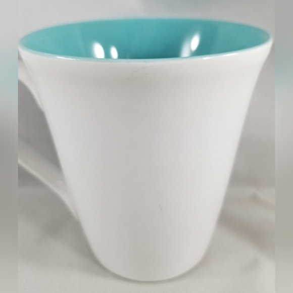 Starbucks Press Mug 2006 Blue White 14 Ounces Coffee Tea - Picture 7 of 10